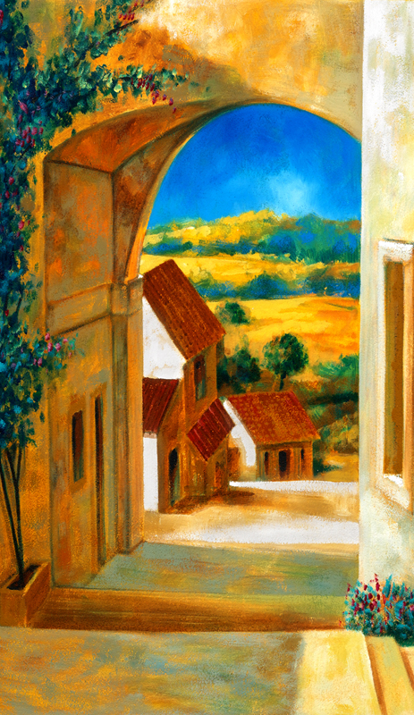 Affresco Antico borgo del Paesello